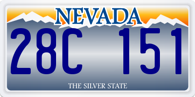NV license plate 28C151