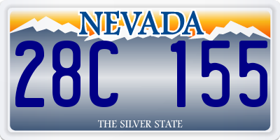 NV license plate 28C155