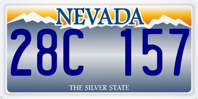 NV license plate 28C157