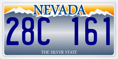 NV license plate 28C161