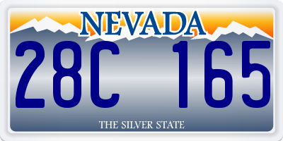 NV license plate 28C165