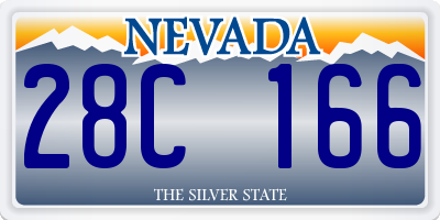 NV license plate 28C166
