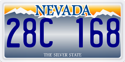 NV license plate 28C168