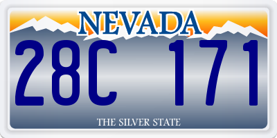 NV license plate 28C171