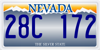 NV license plate 28C172