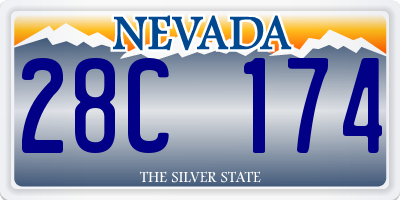 NV license plate 28C174