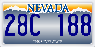 NV license plate 28C188