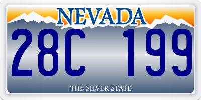 NV license plate 28C199
