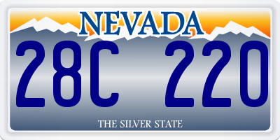 NV license plate 28C220