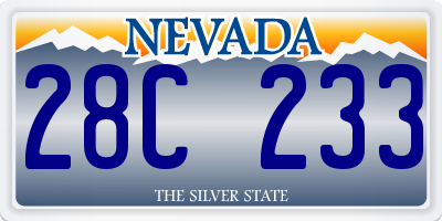 NV license plate 28C233