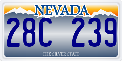 NV license plate 28C239