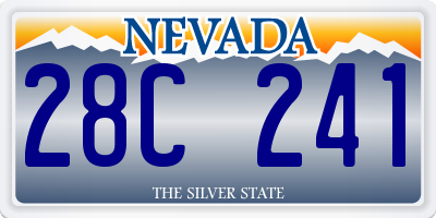 NV license plate 28C241