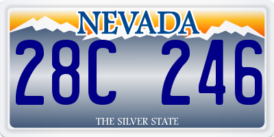 NV license plate 28C246