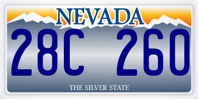 NV license plate 28C260
