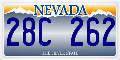 NV license plate 28C262