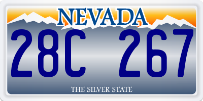 NV license plate 28C267