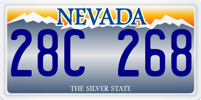 NV license plate 28C268