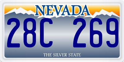 NV license plate 28C269