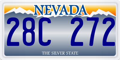 NV license plate 28C272