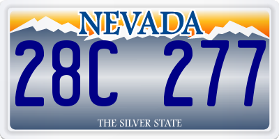 NV license plate 28C277
