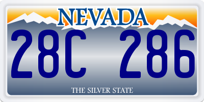 NV license plate 28C286
