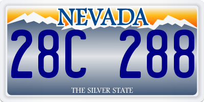 NV license plate 28C288