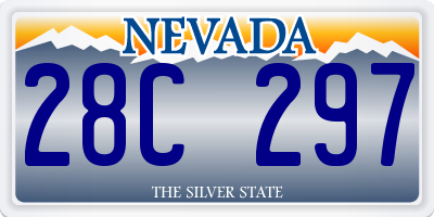 NV license plate 28C297