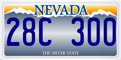 NV license plate 28C300