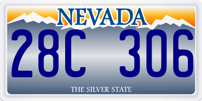 NV license plate 28C306