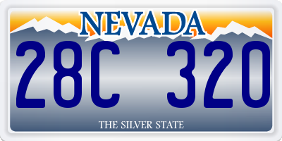 NV license plate 28C320