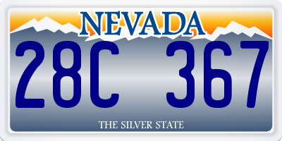 NV license plate 28C367
