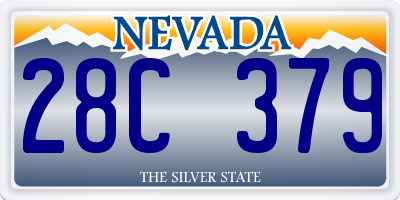 NV license plate 28C379