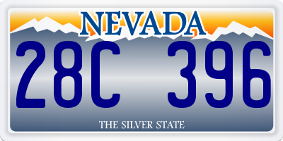 NV license plate 28C396