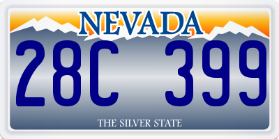 NV license plate 28C399