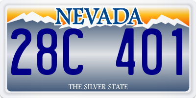 NV license plate 28C401