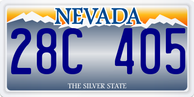 NV license plate 28C405