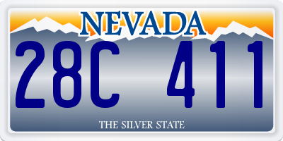 NV license plate 28C411