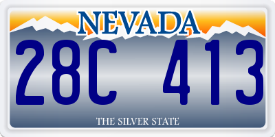 NV license plate 28C413