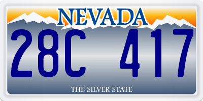 NV license plate 28C417