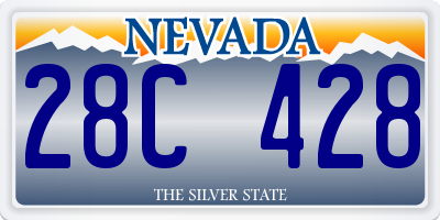 NV license plate 28C428
