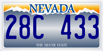 NV license plate 28C433