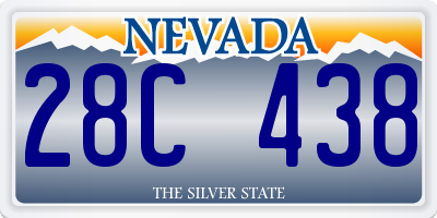 NV license plate 28C438