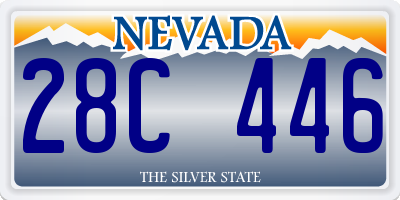 NV license plate 28C446