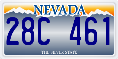 NV license plate 28C461
