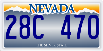 NV license plate 28C470
