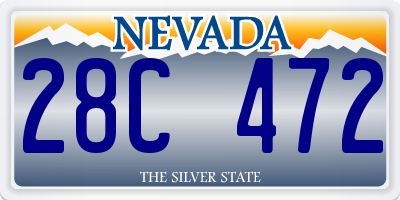 NV license plate 28C472