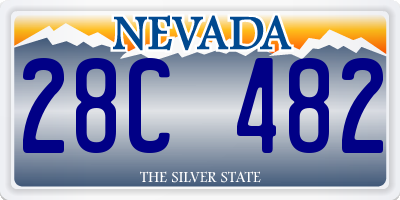 NV license plate 28C482