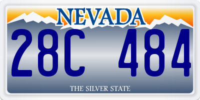 NV license plate 28C484