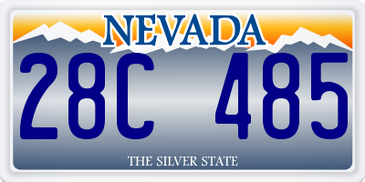 NV license plate 28C485