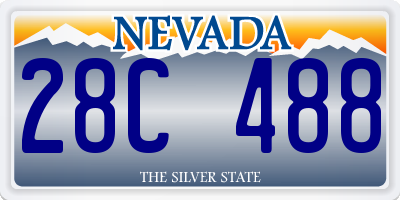 NV license plate 28C488